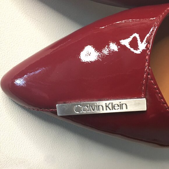 CALVIN KLEIN "Arline" Patent Leather Flats Size 8 NEW!!! - Picture 8 of 13
